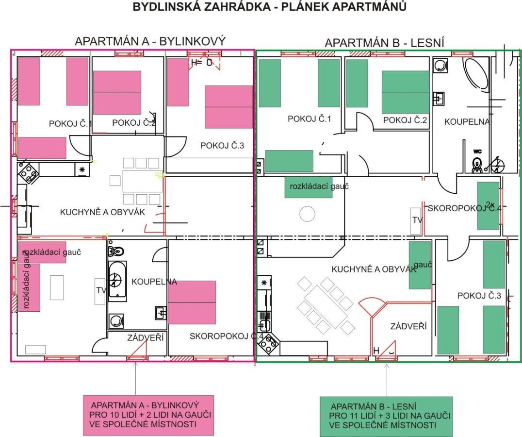 Šternberk Bydlinska Zahradka Tesikov 빌라 외부 사진